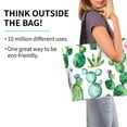 thumbnail image 2 of Disketp Cactus Plants1 Bolsa Tote Estampada para Mujer, Bolso de Hombro y de Mano para Compras y Viajes, 2 of 8