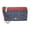 Denim Red, variant on Double Zip Wallet Wristlet In Signature Canvas