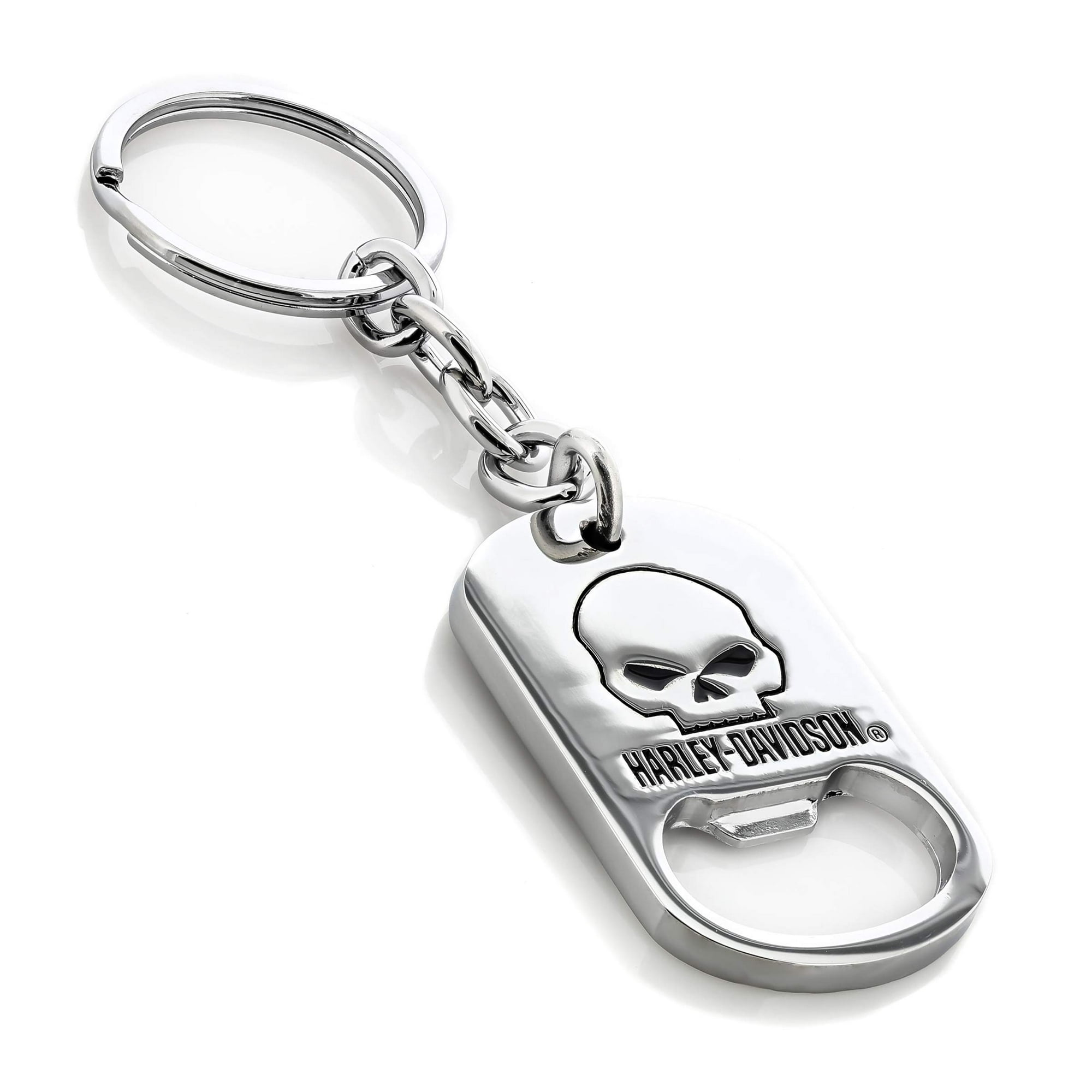 Harley Davidson Car Truck SUV Key Chain Metal Bottle Opener Skull w Script Walmart