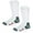White, variant on Wrangler Riggs Mens Socks, Non-Binding Boot Work Cotton Cushion Smooth Toe Socks, 2 Pairs