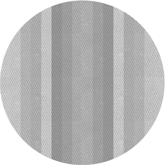 Ahgly Company Indoor Round Patterned Platinum Silver Gray Area Rugs, 8' Round