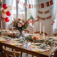 thumbnail image 5 of Spring Bees Daisy Round 13 Inch Placemats Set of 8, Rustic Tulips Dots Brown Striped Burlap HeatResistant Non Slip Place Mats for Dining Table, Wipeable Braided Kitchen Table Mats for Housewarming, 5 of 9