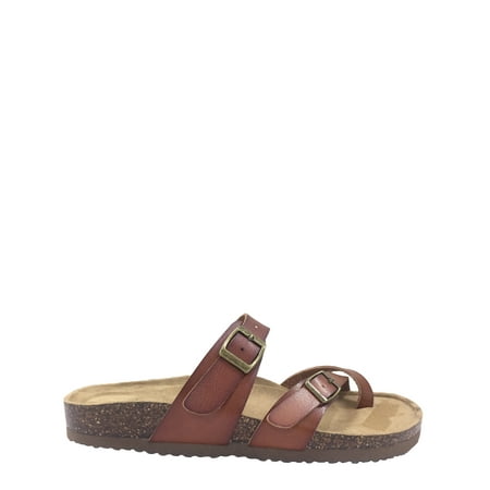 Women Time And Tru Footbed Slide (Best Price Birkenstock Arizona)