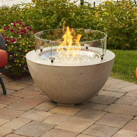 The Outdoor GreatRoom Company Cove Concrete Gas Fire Pit