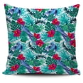 thumbnail image 1 of Funda de cojín con estampado de hibisco Blue Parrot, 1 of 5