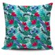 thumbnail image 1 of Funda de cojín con estampado de hibisco Blue Parrot, 1 of 5