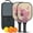Black, variant on Pickleball Paddles Set Of 2, Fiberglass Surface, Music Piggy Print, 4 Balls & Bag