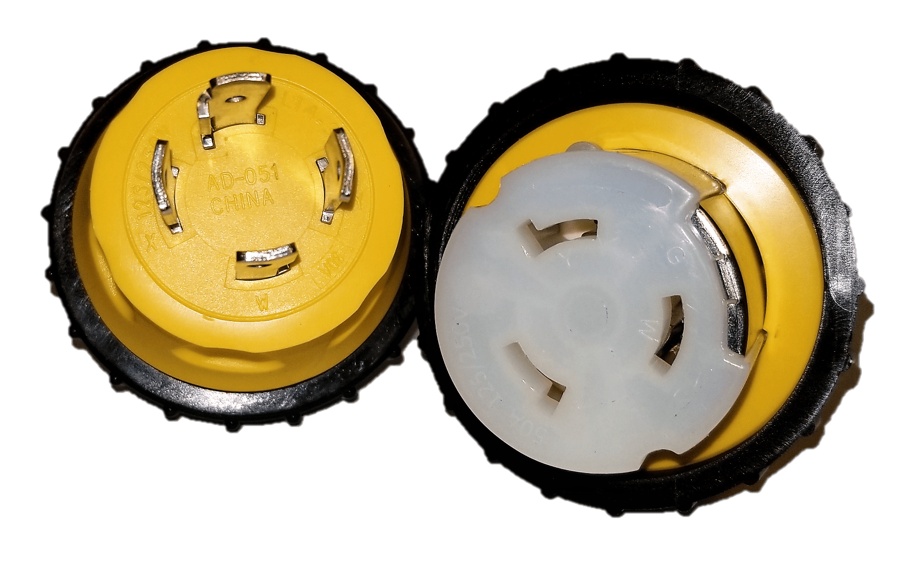 High Tide Marine Locking L14-30P male to a locking 50 amp female stubby