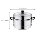 thumbnail image 2 of NIYANGLE 1Set Home Steam Pot Stainless Steel Cooking Pot for Kitchen Induction Use, 2 of 8