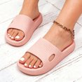 thumbnail image 2 of HEWUQI Slide Shower Shoes for Men Women Non Slip Holes House Slippers Bathroom Pool Gym Students College Dorm Quick Drying Comfortable Sandals Pink Size 9, 2 of 5