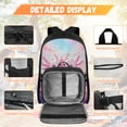 thumbnail image 3 of Yspwyqan Kids Backpack Set for Girls Ages 8-10, Cherry Blossom Axolotl Backpack and Lunchbox Set with Water Bottle Bag, Large Capacity Front Pocket Adjustable Straps Bookbags, 3 of 7