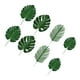 thumbnail image 3 of 48 hojas tropicales artificiales de monstera hawaiana, hojas de palma realistas, hojas de monstera de playa, bosque, decoración del hogar, fiestas temáticas (4 tamaños, 12 piezas de cada tamaño), 3 of 6