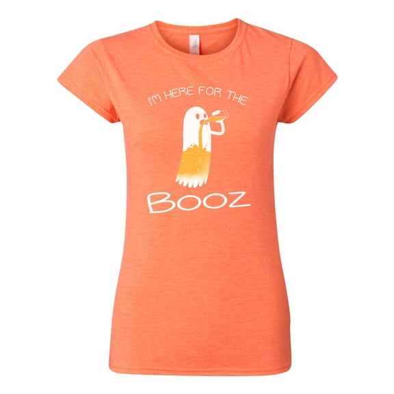 Junior New I'm Here For The Booz Ghost Halloween Funny DT T-Shirt Tee