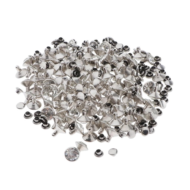 Abbracc 100pcs Snap Button Rivets Leather Craft for Garment Accessories 9mm