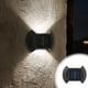 thumbnail image 2 of Pisexur Batería de cocina Luces solares de pared para exteriores, luces solares de arriba a abajo, impermeables, para cercas, para exteriores, casas, patios, jardines para la cocina del hogar, 2 of 7