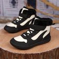 thumbnail image 4 of Botines Forrado Cálidos para Contenido Descalzo Zapatos Senderismo Botas Nieve Invierno Livianas Sin Deslizamiento Con Gancho Y Bucle Al Aire Libre, 4 of 9