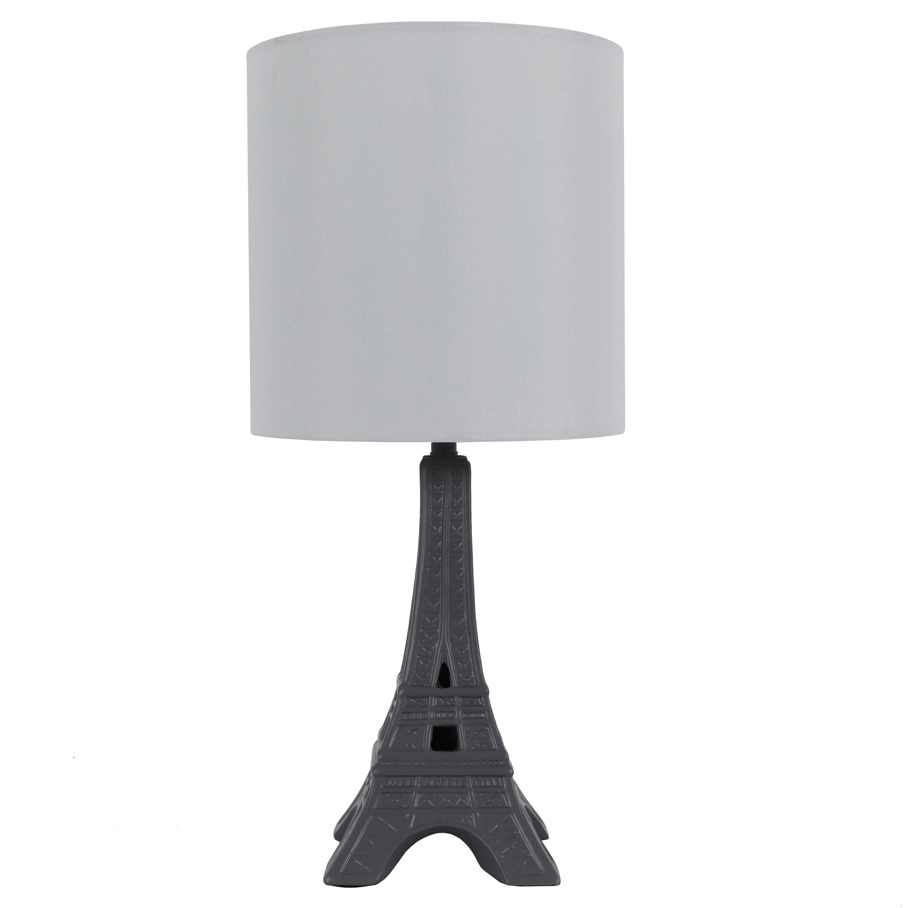 Your Zone Kids Paris Eiffel Tower Table Lamp, Gray Finish