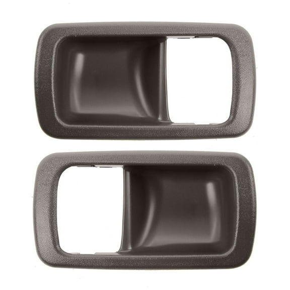 TRQ 2pc Interior Door Handle Bezel Set Brown LH RH Sides for 92-96 Toyota Camry DHA31406