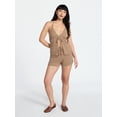 thumbnail image 2 of No Boundaries Cami Top with Beads and Shorts Set, 2-Piece, Women's XXS-XXL, 2 of 5