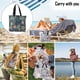 thumbnail image 5 of Bolsas de supermercado reutilizables con asas Bolsas de compras plegables y lavables, 5 of 5