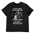 thumbnail image 3 of The Devil Saw Me With My Head Down Classic Men's Cotton Short Sleeve HD Print Tee for Casual T-Shirt Crew Neck Top Black L, 3 of 7