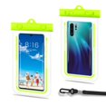 thumbnail image 3 of Bolsa de teléfono TPU que cuelga la caja impermeable para las vacaciones que nadan verde JShteea El nuevo, 3 of 5