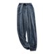thumbnail image 1 of Pantalones de pijama de franela para hombre para otoño/invierno - Forro polar grueso de color coral, cintura ancha, corte holgado, cálidos y cómodos, poliéster, 1 of 6