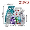 thumbnail image 2 of NWOKYZGH Christmas Bags Christmas Drawstring Gift Bags Assorted Sizes Large Medium Small Wrapping Bags Goody Bags for Presents with Tags Xmas Gift Bags for Party, 2 of 6