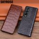 thumbnail image 2 of Z Fold3 funda para Samsung Galaxy Z Fold 3, Funda de cuero genuino con tapa para Galaxy Z Fold 3, funda de teléfono de cuero con textura de cocodrilo Fivean unisex, 2 of 2