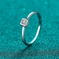 thumbnail image 3 of 0.3 Carat Moissanite Rings for Women D Color VVS1 925 Sterling Silver Princess Cut Moissanite Wedding Rings Simulated Diamond Rings Lab Created Diamond Engagement  Rings, 3 of 6