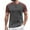 Red, variant on Men's European Color Blocked Fitness Short Sleeve T-Shirt - Casual Loose Round Neck Sports Base Shirt