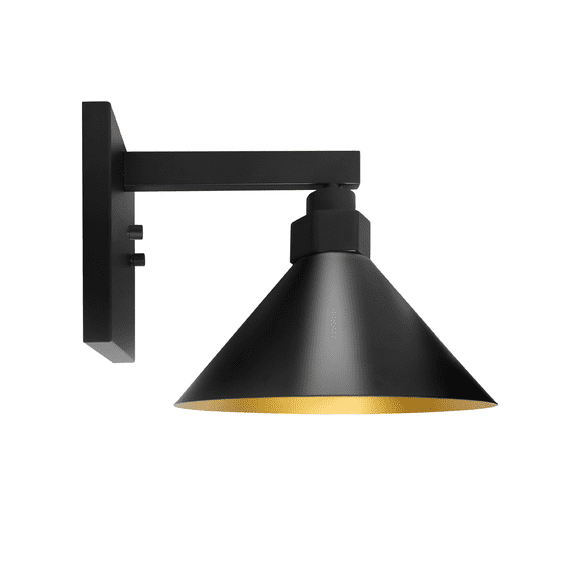 Barn Light ,12IN Matte brown Flush Mounted Sconce,Dimmable Wall Sconcessuitable for your any living space or bathroom area,ETL Listed, 1Pack
