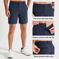 thumbnail image 4 of MASKERT Men Golf Shorts-7" Lightweight Casual Shorts Flat Front Hybrid Work Dress Short Quick Dry, 4 of 8
