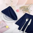 thumbnail image 2 of 12 servilletas de tela de satén de 2020 pulgadas, reutilizables para bodas y fiestas., 2 of 3