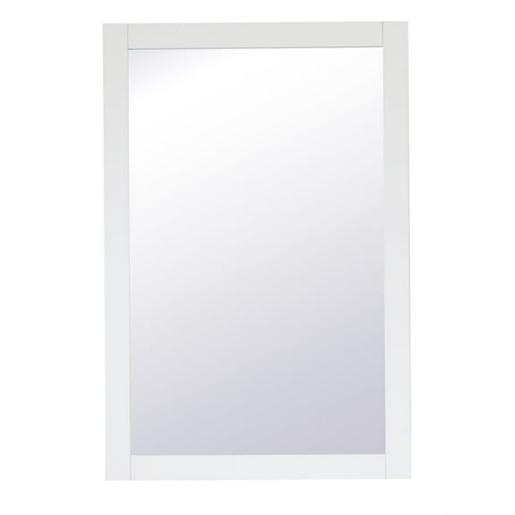 Aqua rectangle vanity mirror 24 inch in White