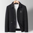 thumbnail image 2 of Men's Autumn Checkerboard Wool Plaid Padded Casual Jacket, 2 of 5