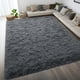 thumbnail image 4 of Alfombra Antideslizante de Peluche Gris Oscuro DweIke 152x244 cm, 4 of 9
