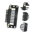 thumbnail image 2 of Unique Bargains 20 Pcs 9-Teeth Snap Wig Hair Clips for Hair Extension Black, 2 of 5
