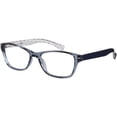 thumbnail image 2 of EV1 Nola Crystal Blue +2.00 Reading Glasses with Case, 2 of 9