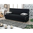 thumbnail image 1 of Beyan Signature Kentucky 75" Microfiber Convertible Sleeper Sofa in Black, 1 of 4