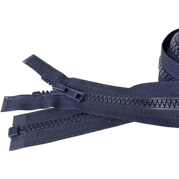 YKK #5 Molded Vislon Deep Navy Medium Weight Jacket Separating Zipper - Color: Deep Navy #058 - Made in The United States (1 Zipper Per Pack) (12" Inches)