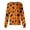 Earthy Yellow(Pumpkin Ghost), variant on Halloween Scrub Jackets for Woman Long Sleeve Snap Front Lightweight Scrub Jackets for Women Cute Cartoon Ghost Scrub Tops Soft Breathable Nursing Jacket Vermilion 3XL