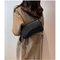 thumbnail image 4 of Bolso de hombro Amszke Y2K Trendy Monedero de cuero vegano negro, 4 of 6