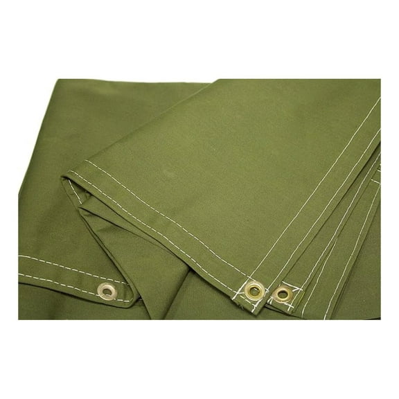 Polyester Canvas Tarp 4x5 ft, 14.5 Oz