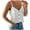 White, variant on Women Summer Tops Women's Summer V Neck Sleeveless Solid Color Tank Top & Camisole Crop Top Back Crop Animated Thick Strap Design Your Own Tops for Women Camisole with Bra Chiffon Cute Black M