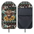 thumbnail image 5 of KUIFORTI Boho Car Seat Cover Protector Front Seats Only Trendy Design Highland Cow Towel Seat Cover Reusable Car Seat Towel Cover Seat Protector for Suv Vans, 5 of 7
