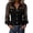 Black, variant on Gsakboxl Womens Tops Women Fashion Faux Denim Patchwork Long Sleeve Blouse Elegant V Neck Sheer Mesh Lace Spliced Breathable Casual Spring Daily Shirts Black L