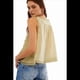 thumbnail image 2 of Blusas de Verano Bohemias con Lazo Frontal para Mujer, Blusas Playeras de Encaje con Botones, Sin Mangas, de de , Y2k 2025, Amarillas, S, 2 of 6