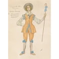 thumbnail image 2 of Alexander Yakovlevich Golovin 11x14 Gold Ornate Wood Frame and Double Matted Museum Art Print Titled - Costume Design for the May Queen IIi, 2 of 4