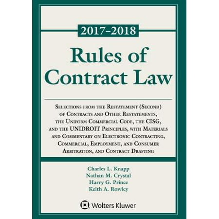 Rules of Contract Law, 2017-2018 Statutory (Best Law School Supplements)